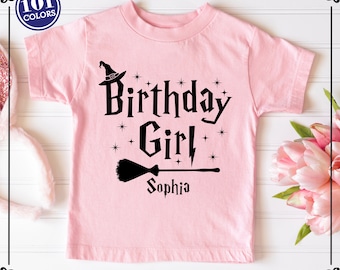 Wizard Birthday Girl Shirt, Custom Fantasy Tee, Birthday Gift For Girls