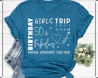 50th Birthday Trip Shirt: Hello 50 - Women's Cotton Tee