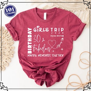Disney Birthday Shirt, 30th Birthday Shirt, Family Disney Shirt, Birthday Trip Shirt, Girls Trip Shirt, Family Birthday Shirt, 30th Birthday