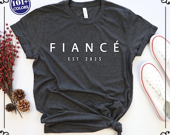 Custom Fiance T-Shirt: Engagement Gift for Bride-to-Be