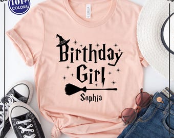 Magic Birthday Girl Shirt: Fantasy Wizard Tee