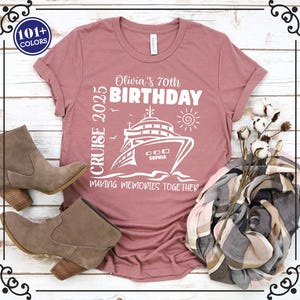 70th Birthday Cruise Shirt: Custom Family Matching Tee