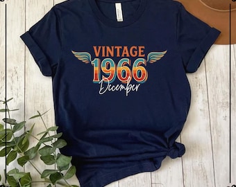 Vintage 1966 Retro Shirt, 60th Birthday Tshirt, Birthday Girl Shirts, Hello 60 Tee