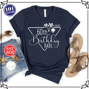 Birthday Shirt, Birthday Trip Shirt, Birthday Gift, Birthday Beach Tshirt, 60th Birthday Shirt, Girls Trip Shirt, Birthday Girl Shirt, Beach