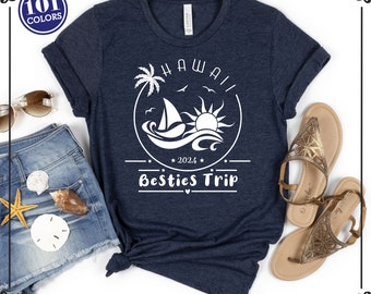 Besties Trip T-Shirt: Girls Vacation Tee, Custom Travel Gift
