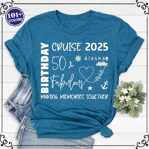 Birthday Cruise Shirt, 50th Birthday Shirt, Cruise Shirts, Custom Cruise Shirt, 50th Birthday Gift, Family Cruise Shirts, Group Cruise Shirt