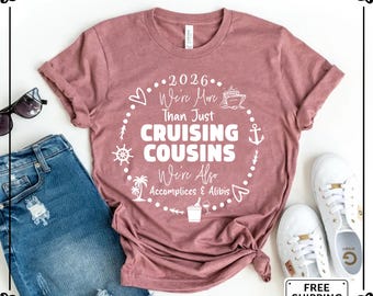 Cruising Cousins Shirt, Family Cruise Vacation Tee, Cousin Cruise Crew Tshirt