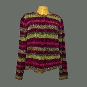 Talbots Vintage Striped Knit Cardigan