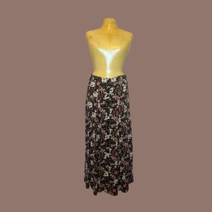 Vintage Floral Maxi Skirt