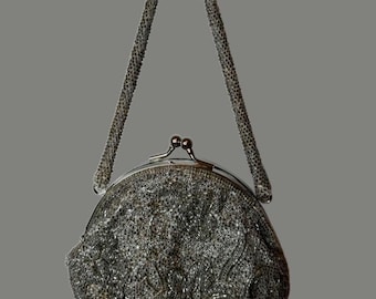 Vintage Perlen Tasche | Abend Mini Handtasche