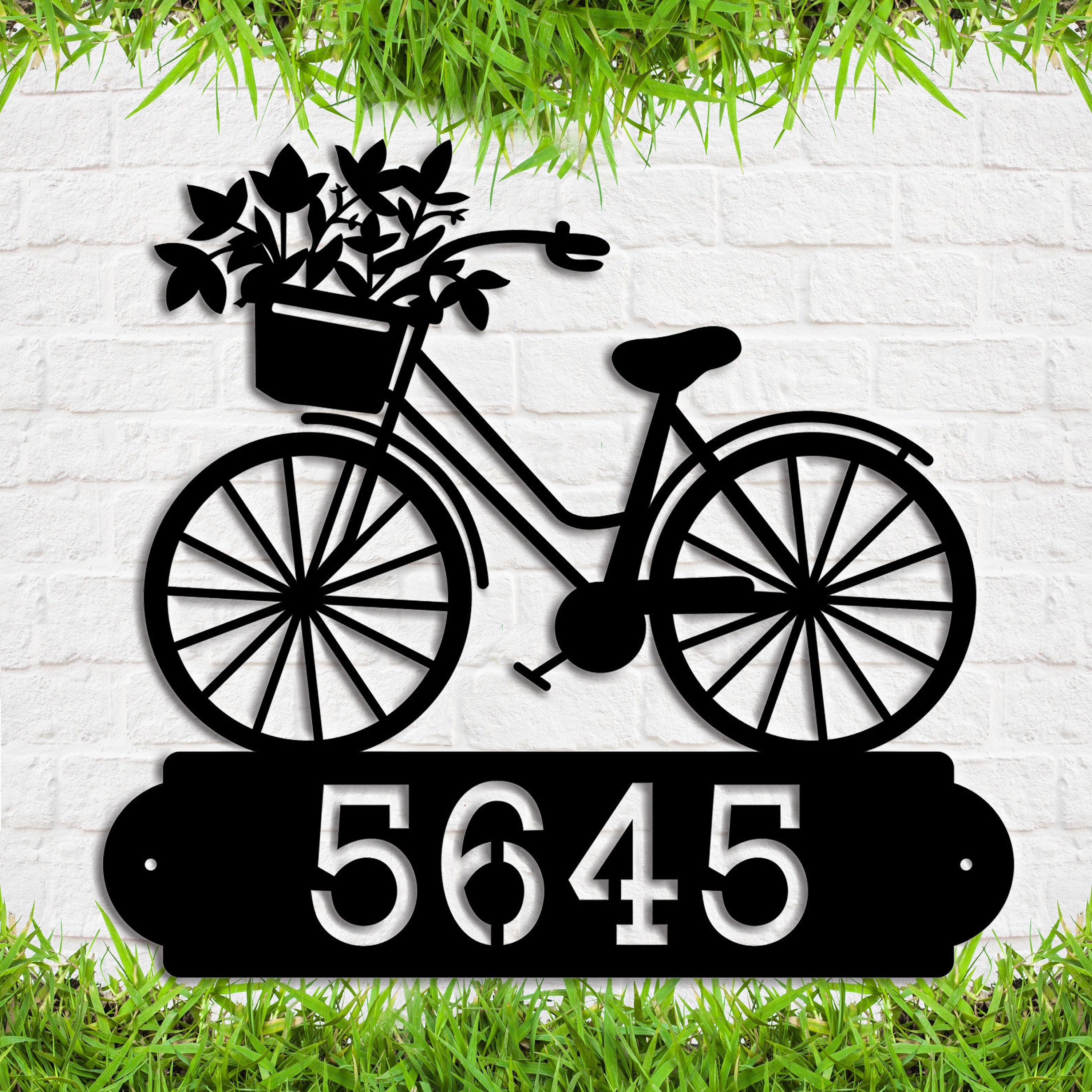 House Number Sign Custom Metal Address Sgn Metal House Numbers Metal Address - Etsy Address Signs For Houses