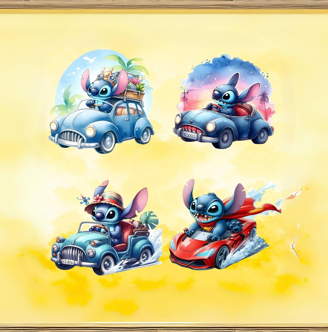 4 PNG Stitch Clipart Digital Design PNG File for Sublimination, Stich ...