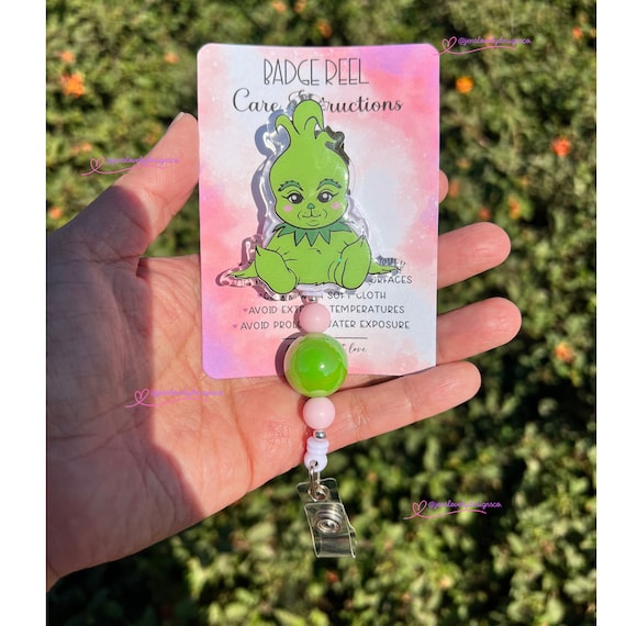 Baby Grinch Badge Reels for Any Professional Badge Reels for