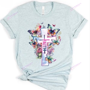 Christian Shirt, Bible Verse T-Shirt, Religious Outfit, Retro Faith T Shirt, Christian Cross Graphic Tees, Genderneutral Adult Tshirts