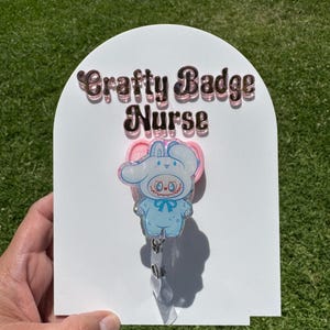 Fun Badge Reel Bu inspired Badge Reel|nurse badge reels|teacher badge reels|nurses week Badges| Dental Assistant badge reels| RN|CNA|LVN|ma
