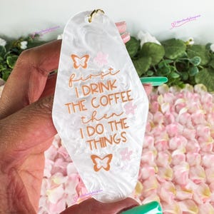 Coffee lover Keychain, coffee Gifts, Gifts for mom, or makes perfect gift for yourself, coffee lover keychain, coffee lover gift for her, RN