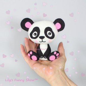 Felt Panda-PDF Pattern & SVG-Plush sewing pattern image 3