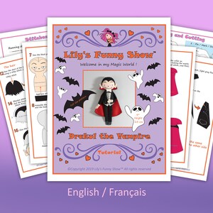 Felt Dracula-pdf Pattern &amp;svg-plush Sewing Pattern-halloween Pattern - Etsy