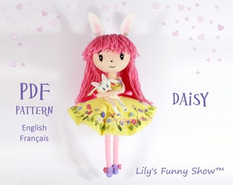 Felt Doll-PDF Pattern &SVG-Plush Sewing Pattern
