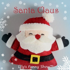 Felt Santa Claus-pdf Pattern & Svg-plush Sewing Pattern-christmas ...