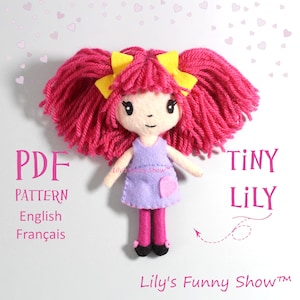 Felt Doll-PDF Pattern & SVG-Plush Sewing Pattern