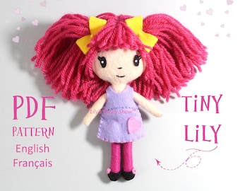 Felt Doll-PDF Pattern & SVG-Plush Sewing Pattern