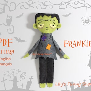 Felt Frankenstein-PDF Pattern &SVG-Plush Sewing Pattern-Halloween