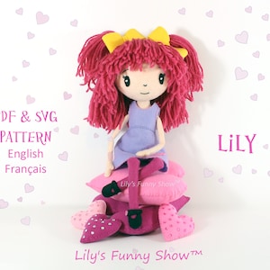 Felt Doll-PDF Pattern &SVG-Plush Sewing Pattern