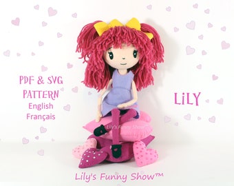 Felt Doll-PDF Pattern &SVG-Plush Sewing Pattern