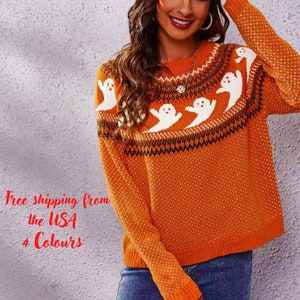 Halloween Sweater - Etsy