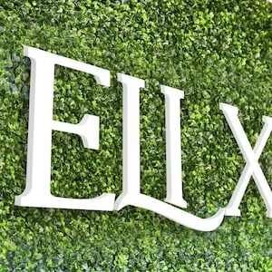 Custom 3D Grass Sign: Backlit Office & Wedding Decor