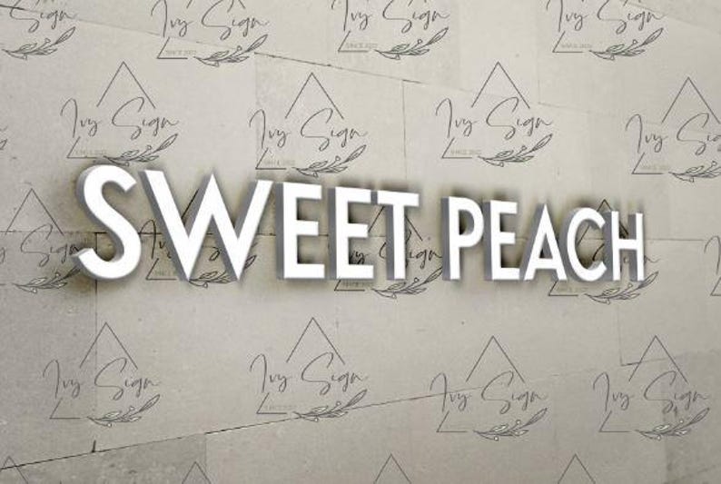 Wall Sign, 3d Letters, Backlit Sign, White Sign, Outdoor Sign, Indoor