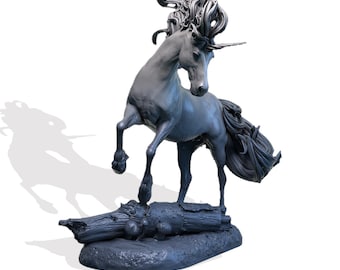 Figura STL de modelo 3D de unicornio