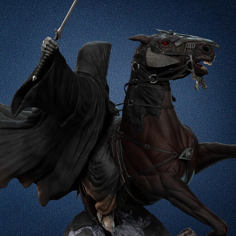 Nazgul on Horseback - Lord of Rings 3d Model - Etsy