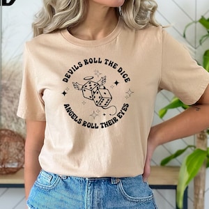 tシャツ Roll the Dice fitted T-shirt レディース The Perfect Rolled Sleeve Tee in Black // PerfectDD