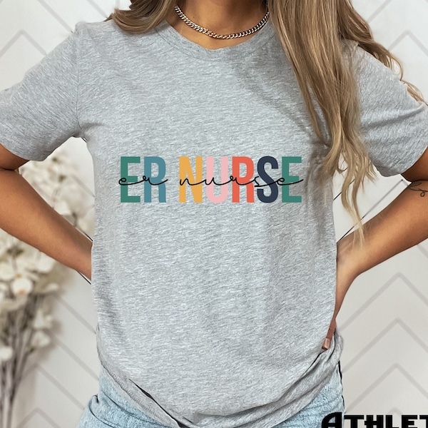 ER Nurse Shirt, Nurse Shirt, Registered Nurse Shirt, New Nurse  Gif, Nurse ER, Department Shirt, Nurse School Shirt, Nurse Life Shirt