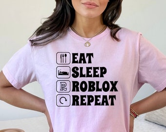 Eat sleep Roblox Repeat  Essential T-Shirt by bumpeshop