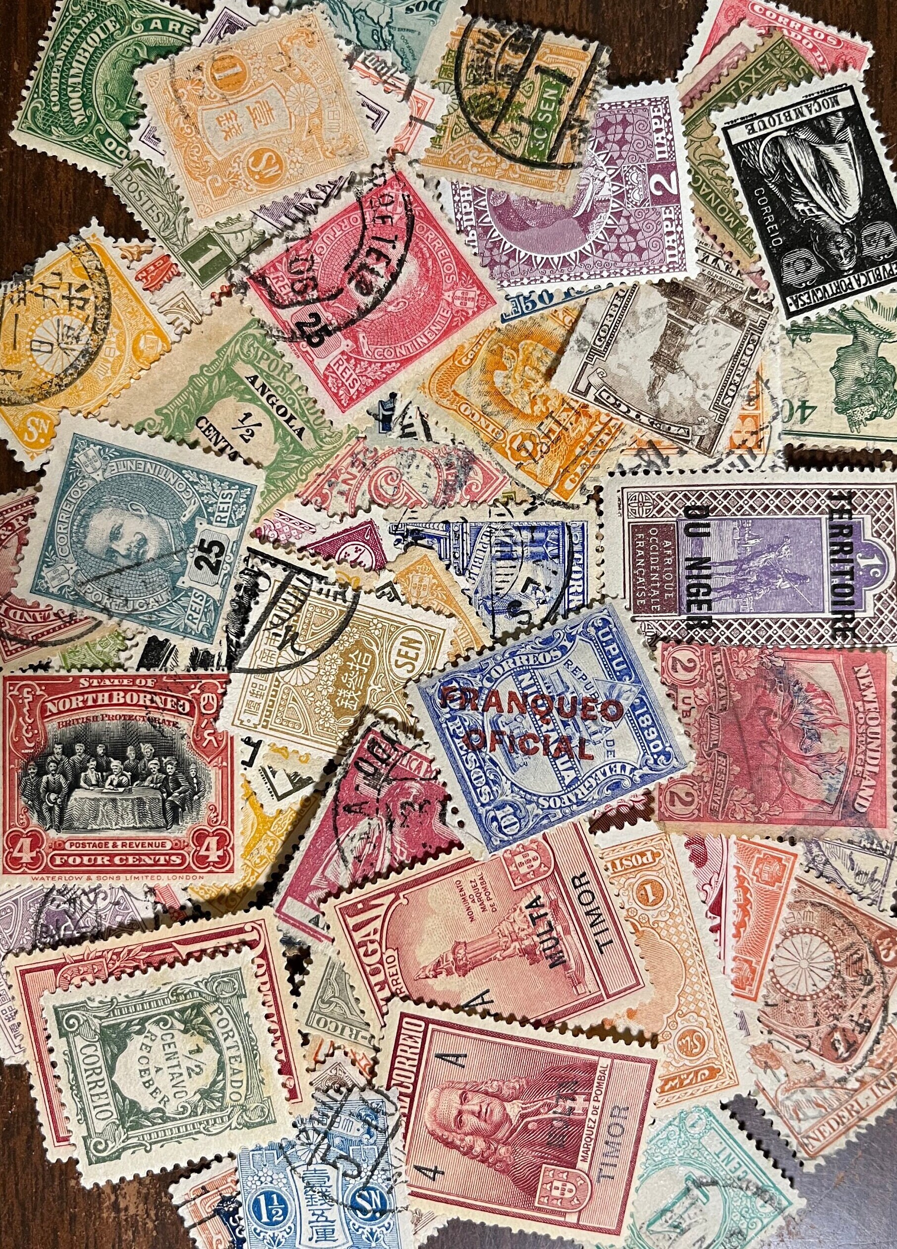 100 Vintage Used USA Stamps – Off Paper, Good Condition, Forever Stamp Mix