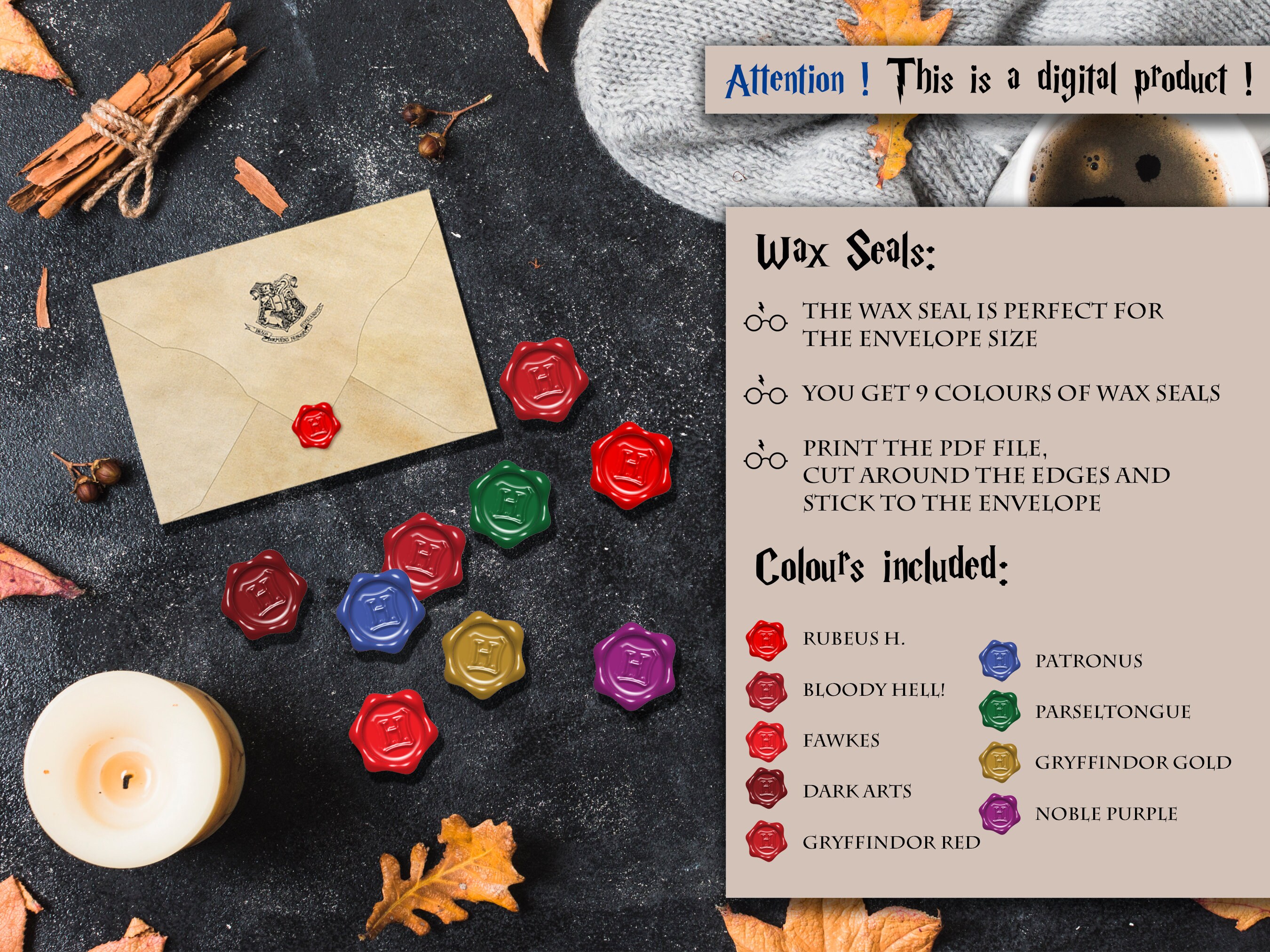 Personalized Printable Wizard Acceptance Letter Bundle, Printable