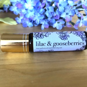 Lilac and Gooseberry Roll-on Perfume | 10mL | Yennefer Witcher Inspired