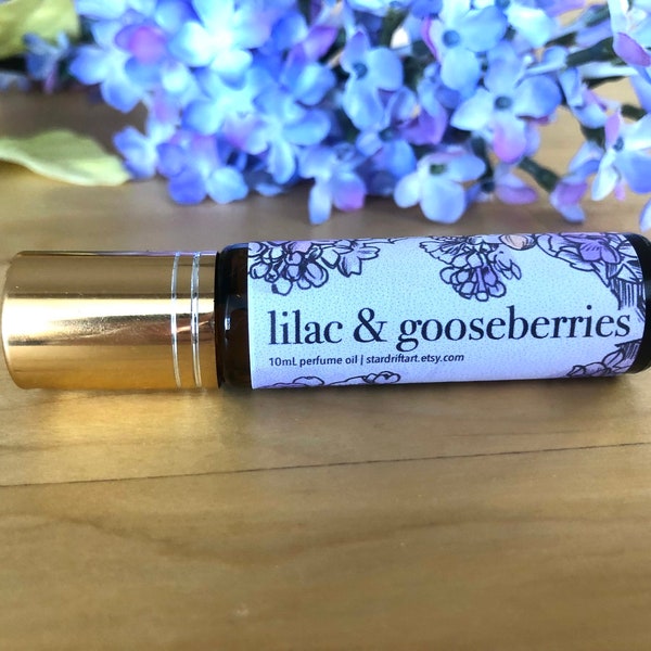Perfume roll-on de lila y grosella espinosa / 10 ml / Inspirado en Yennefer Witcher