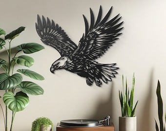 Majestic Eagle Flight Metal Wall Art Animal Wall Decor Eagle Art