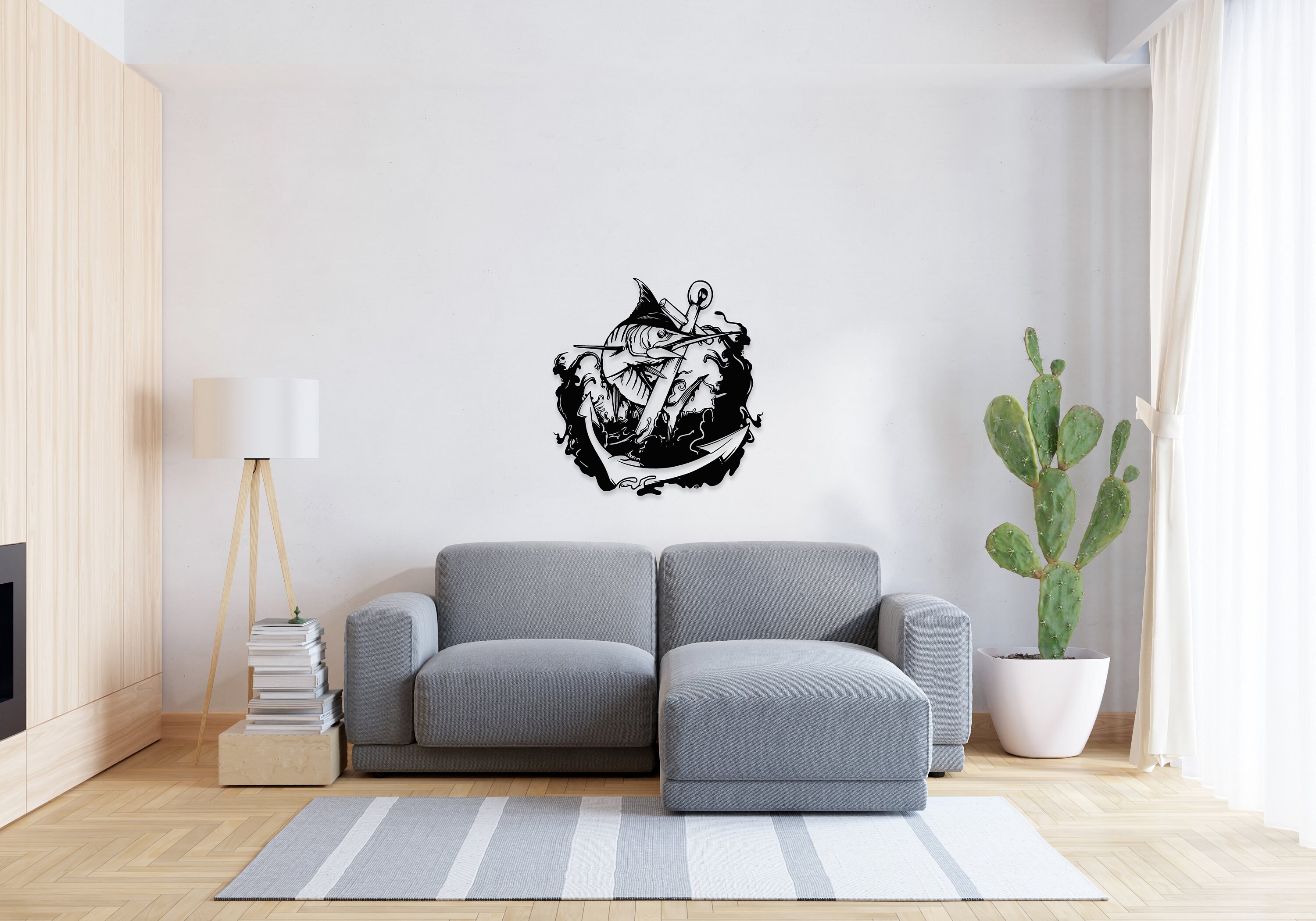 Swordfish Metal Wall Art Fish Wall Decor Sailor Gift Sea Art Etsy