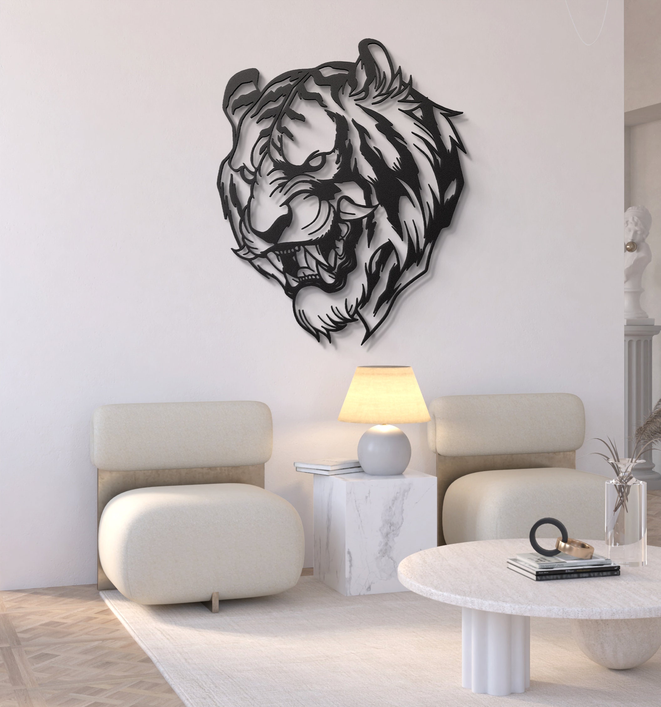 Tiger Metal Wall Art Tiger Head Wall Decor Bengal Tiger Art Etsy
