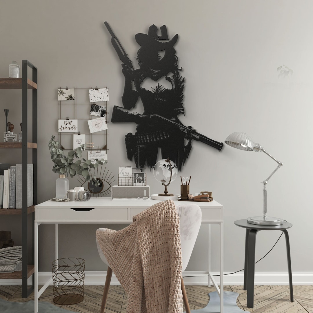 Cowgirl Metal Wall Art Cowgirl Wall Decor Cowgirl Art Western Decor