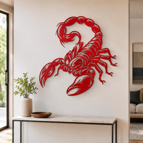 Scorpion Metal Wall Art Scorpio Decor ,