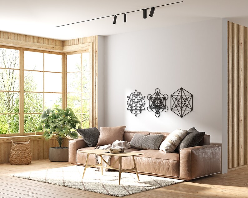 Sacred Geometry Metal Wall Art Metatron Cube Wall Decor - Etsy