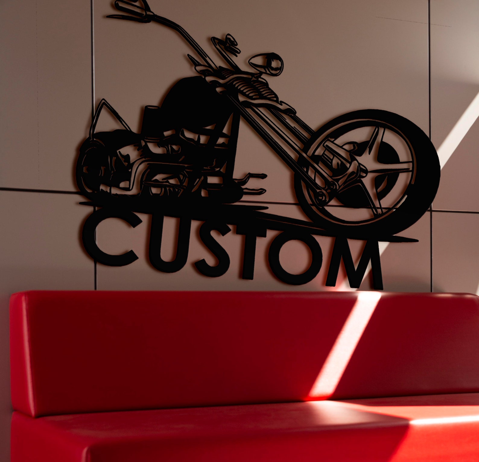 Custom Motorcycle Metal Wall Art Motorcycle Wall Decor Garage Etsy