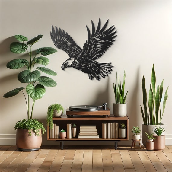 Majestic Eagle Flight Metal Wall Art Animal Wall Decor Eagle Art