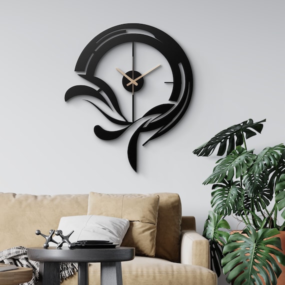Minimalist Geometric Wall Clock | Modern Elegant Timepiece | Unique Home Decor | Simple and Stylish Wall Art